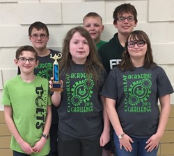 Cloverleaf 7th and 8th grade middle school Academic Challenge team