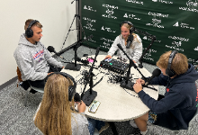 CHS podcast students