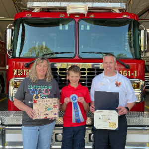 Fire safety poster contest winner