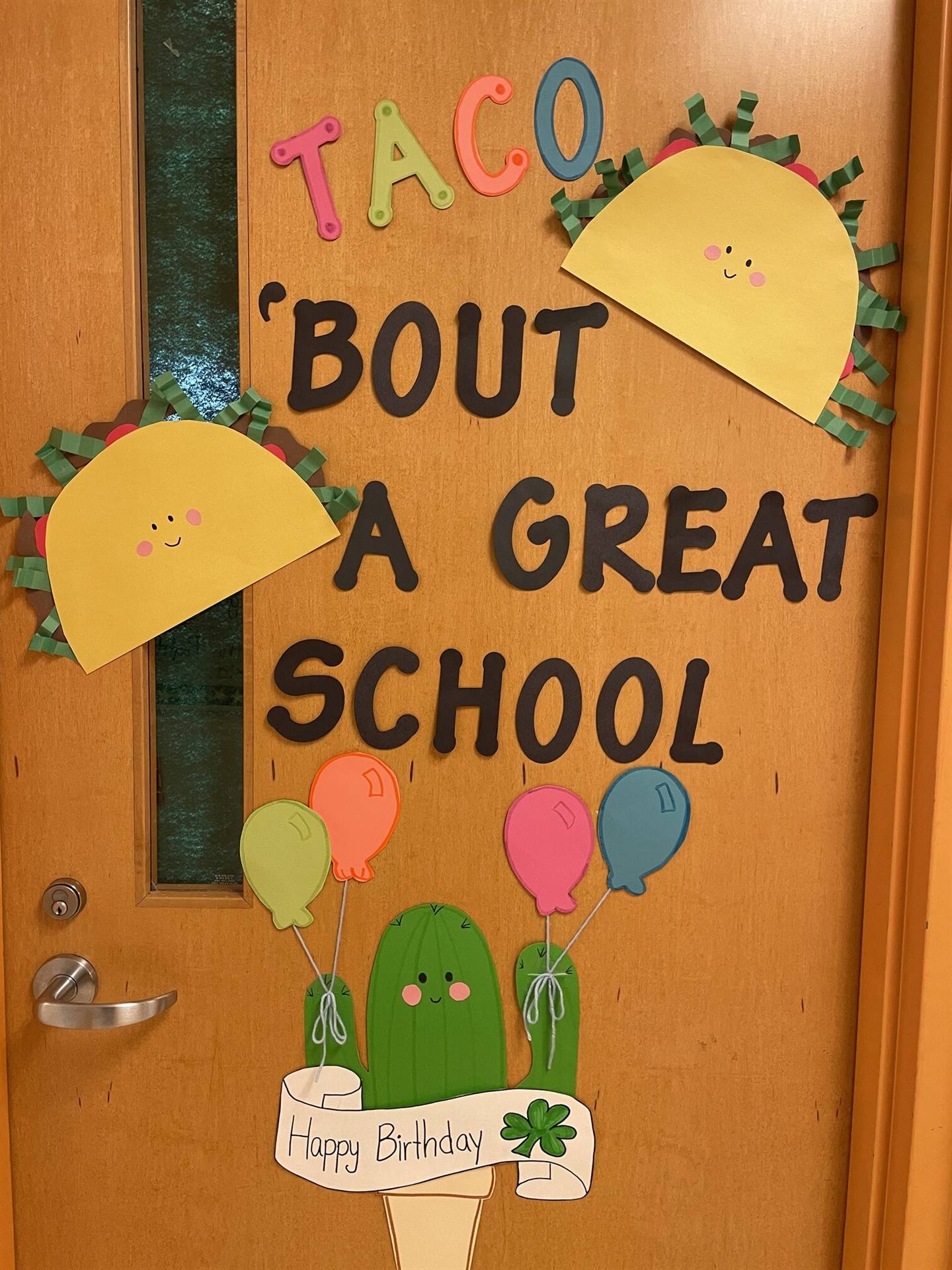 Taco 'Bout A Great School door