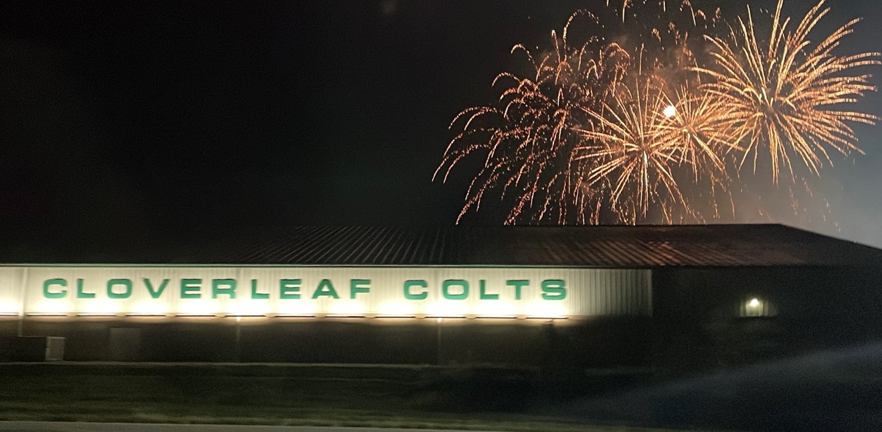 Cloverleaf Colts fireworks